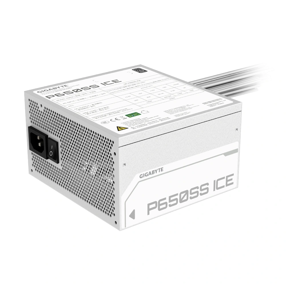 Gigabyte Desktop Power Supply 650W 80 Plus Silver (GP-P650SS ICE) view 3